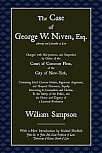 The Case of George W. Niven, Esq. (Paperback, 1st)