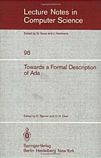 Towards a Formal Description of Ada (Paperback)
