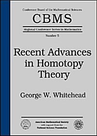 Recent Advances in Homotopy Theory (Paperback)