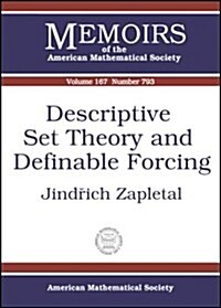 Descriptive Set Theory and Definable Forcing (Paperback)