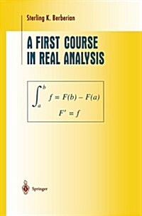A First Course in Real Analysis (Paperback)