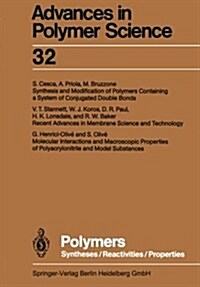 Polymers: Syntheses/Reactivities/Properties (Paperback, Softcover Repri)
