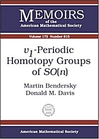 V1-Periodic Homotopy Groups of SO (n) (Paperback)