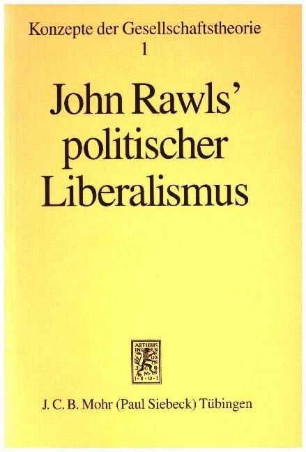 John Rawls Politischer Liberalismus (Paperback)