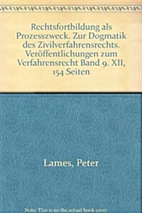 Rechtsfortbildung ALS Prozesszweck: Zur Dogmatik Des Zivilverfahrensrechts (Paperback)