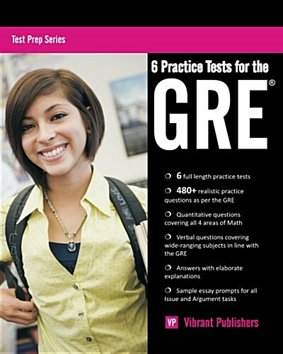 6 Practice Tests for the GRE (Paperback)