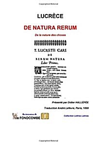 de Natura Rerum: de La Nature Des Choses (Paperback)