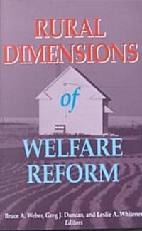 Rural Dimensions of Welfare Reform (Paperback)