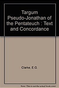 Targum Pseudo-Jonathan of the Pentateuch (Hardcover)