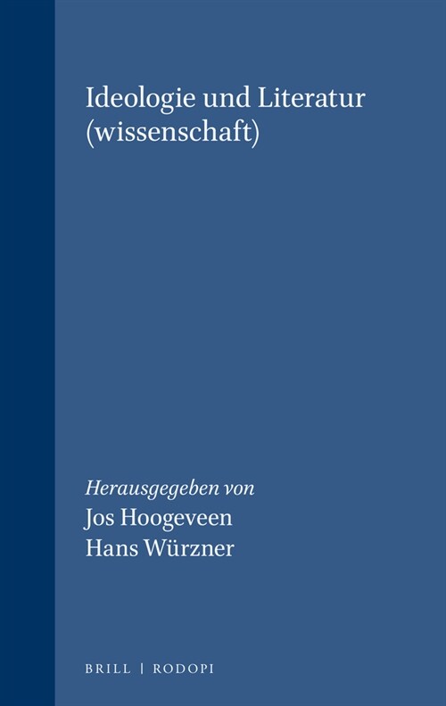 Ideologie Und Literatur(wissenschaft) (Paperback)