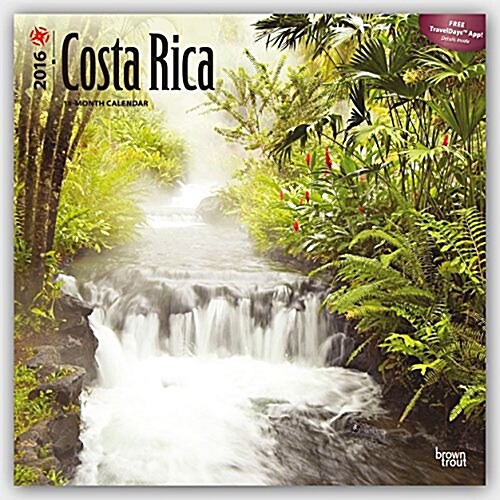 Costa Rica 2016 Calendar (Calendar, Wall)
