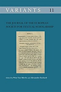 The Journal of the European Society for Textual Scholarship (Paperback)