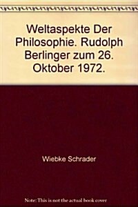 Weltaspekte Der Philosophie (Paperback)