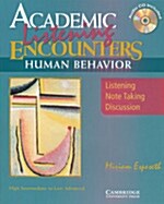 [중고] Academic Encounters Human Behavior Students Book with Audio CD : Listening, Note Taking, and Discussion (Package)