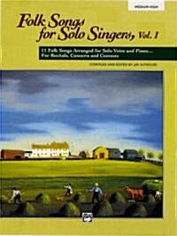 Folk Songs for Solo Singers (Paperback)