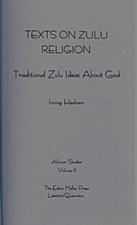 Texts on Zulu Religion (Hardcover)
