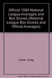 Official 1989 National League Averages and Box Scores (Paperback)