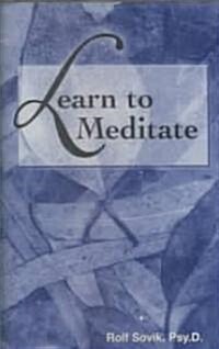 Learn to Meditate (Cassette)