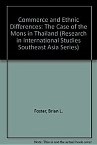 Commerce and Ethnic Differences (Paperback)