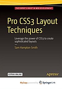 Pro Css3 Layout Techniques (Paperback, 2016)