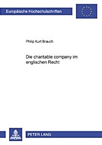 Die 첖haritable Company?Im Englischen Recht (Paperback)