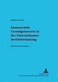 Immaterielle Vermoegenswerte in Der Unternehmensberichterstattung: Eine Kritische Analyse (Paperback)