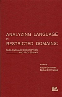Analyzing Language in Restricted Domains (Hardcover)