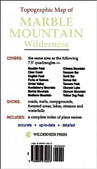Map Marble Mountain Wilderness (Sheet Map, folded)