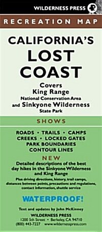 Map Californias Lost Coast Rec (Folded, 3)