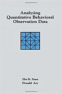 Analyzing Quantitative Behavioral Observation Data (Hardcover)