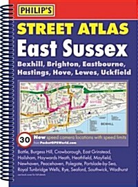 Philips Street Atlas East Sussex (Spiral Bound)