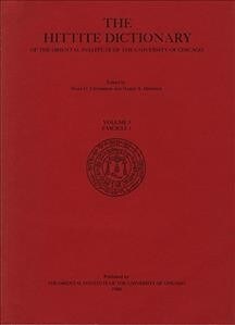 Hittite Dictionary of the Oriental Institute of the University of Chicago Volume L-N, Fascicle 1 (La- To Ma-) (Hardcover)