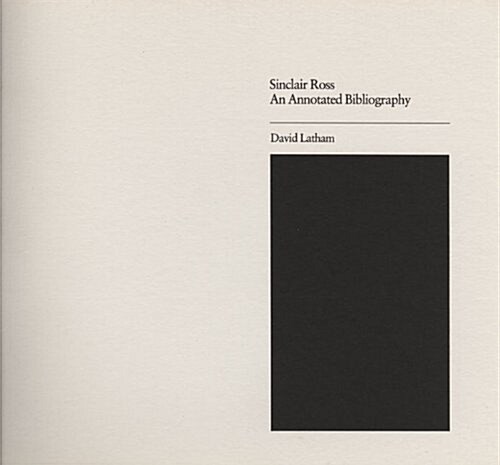 Sinclair Ross (Paperback)