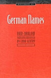 Dictionary of German Names (Paperback, 2)