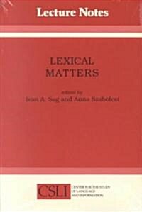 Lexical Matters (Paperback)