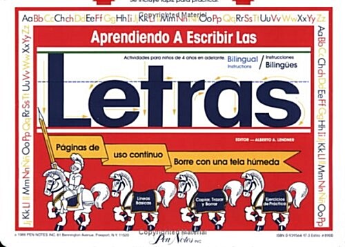 Apprendiendo a Escribir Las Letras (Paperback)