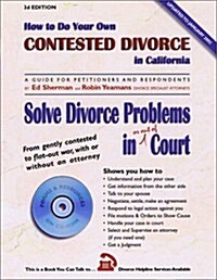 How to Do Your Own Contested Divorce in California (Paperback, CD-ROM, 3rd)
