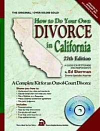 How to Do Your Own Divorce in California (Paperback, CD-ROM, 27th)