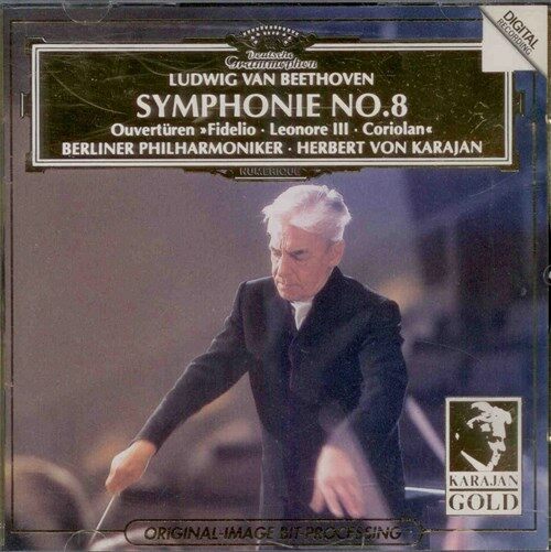 [중고] ﻿Beethoven: Symphonie No. 8, 3 Ouverturen /Karajan