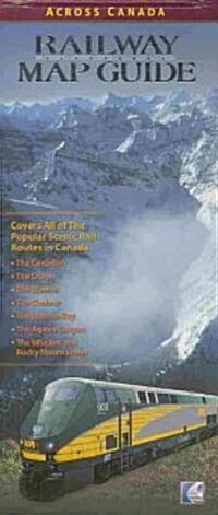 Across Canada Railway Map Guide (Hardcover)