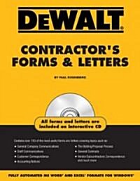 [중고] Dewalt Contractor‘s Forms & Letters [With CDROM] (Paperback)