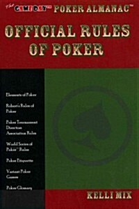 The Game Day Poker Almanac Official Rules of Poker (Paperback)