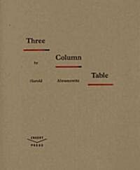 Three Column Table (Paperback)