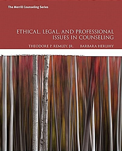 Ethical, Legal, and Professional Issues in Counseling (Paperback)