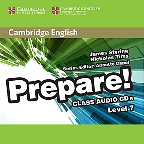 Cambridge English Prepare! Level 7 Class Audio CDs (3) (CD-Audio)