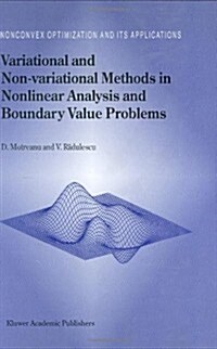 Variational and Non-Variational Methods in Nonlinear Analysis and Boundary Value Problems (Hardcover)