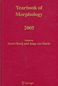 Yearbook of Morphology 2005 (Hardcover)