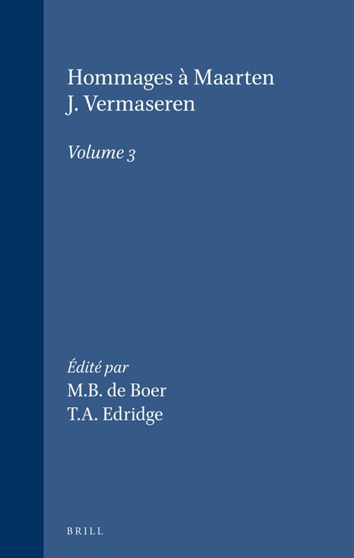 Hommages ?Maarten J. Vermaseren, Volume 3 (Hardcover)