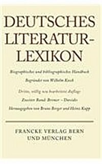 Deutsches Literatur-Lexikon, Band 2, Bremer - Davidis (Hardcover, 3)