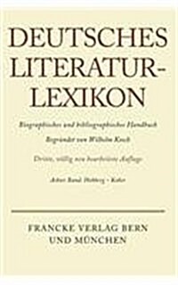 Deutsches Literatur-Lexikon, Band 8, Hohberg- Kober (Hardcover, 3)